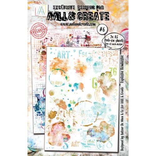 Aall and Create Rub-Ons A5 Explosive Bombosive
