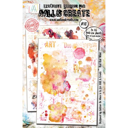 Aall and Create Rub-Ons A5 Red Red Wine