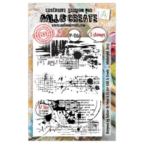 Aall and Create Celestial Marks A7 Stamp Set Midnight Arcs (AALL-TP-1266)