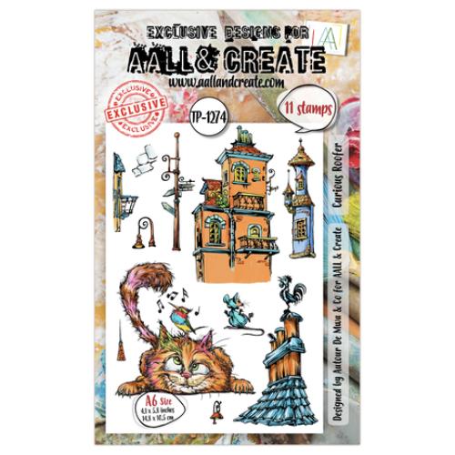 Aall and Create Streetwise Snouts A6 Stamp Set Curious Roofer (AALL-TP-1274)