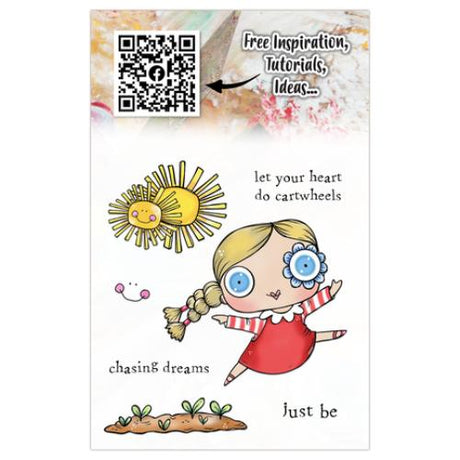 Aall and Create A Year in Bloom A7 Stamp Set Cartwheel Hearts (AALL-TP-1281)