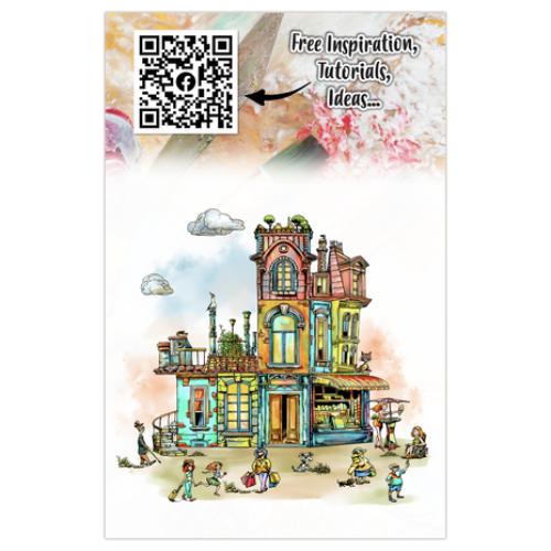 Aall and Create AALLtropolis Stamp Set A5 Roofline Friends (AALL-TP-1304)