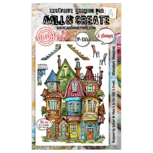 Aall and Create AALLtropolis Stamp Set A6 Miniature Mansions (AALL-TP-1306)
