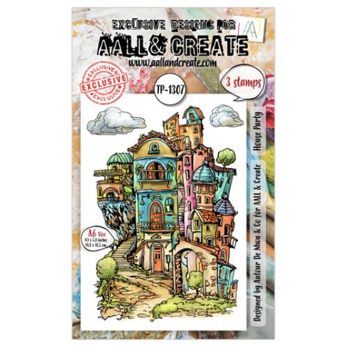 Aall and Create AALLtropolis Stamp Set A6 House Party (AALL-TP-1307)