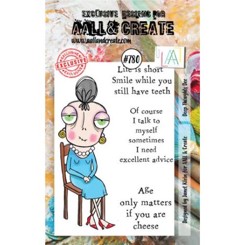 Aall and Create Stamp Set A7 Deep Thoughts Dee (AALL-TP-780)