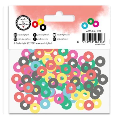 Art By Marlene Color Confetti Hole-Reinforcements (ABM-25-HR01)