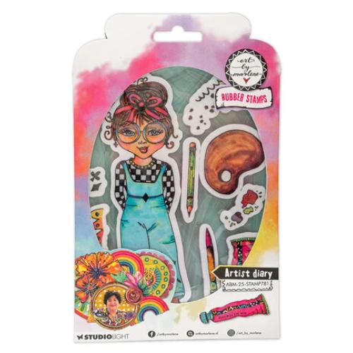 Art By Marlene Artist Diary Rubber Stamps (ABM-25-STAMP781)