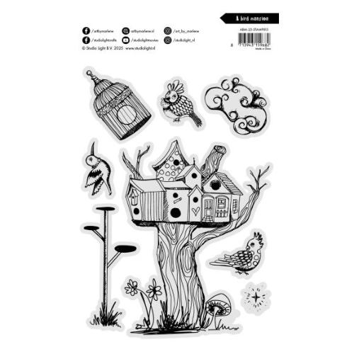 Art By Marlene A Bird Mansion Clear Stamp (ABM-25-STAMP815)