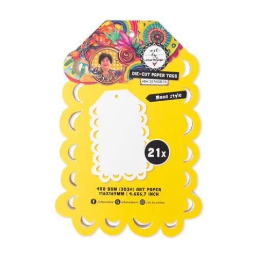 Art By Marlene Moon Style Die-cut Paper Tags (ABM-25-TAGBL10)