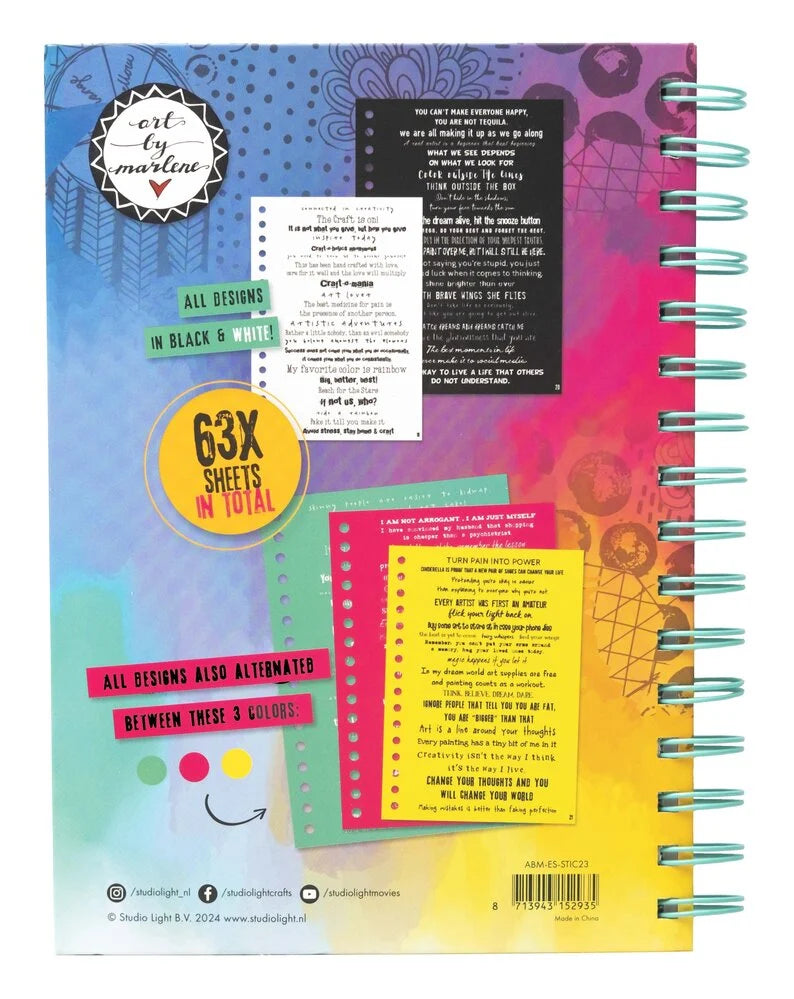 Art By Marlene The Golden Oldie A5 Sticky Quotes Collector's Book