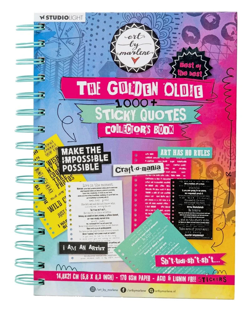 Art By Marlene The Golden Oldie A5 Sticky Quotes Collector's Book