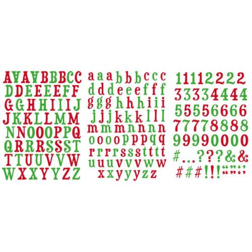 Arden Creative Studio Vintage Christmas 6x8 Inch Alphabet Stickers (3pcs) (ACSAS0001)