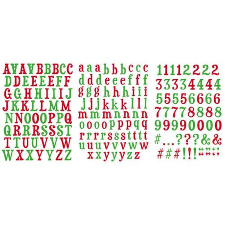 Arden Creative Studio Vintage Christmas 6x8 Inch Alphabet Stickers (3pcs) (ACSAS0001)