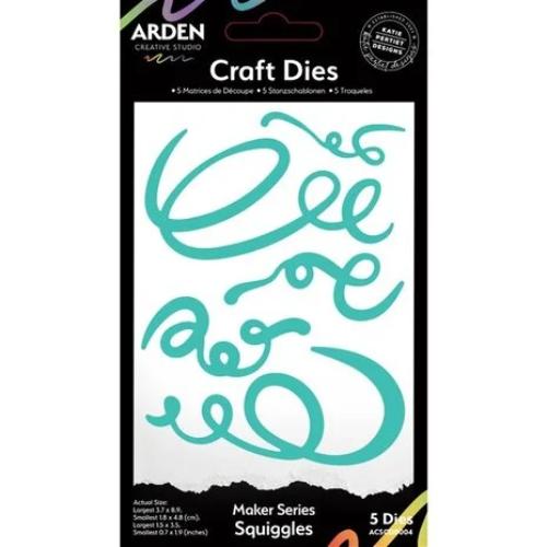 Arden Creative Studio Maker Series Craft Dies - Squiggles (ACSCD0004)