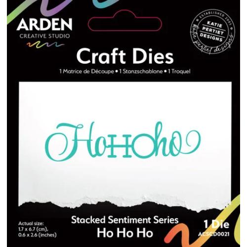 Arden Creative Studio Sentiment Series Craft Die Stacked Ho Ho Ho (ACSCD0021)
