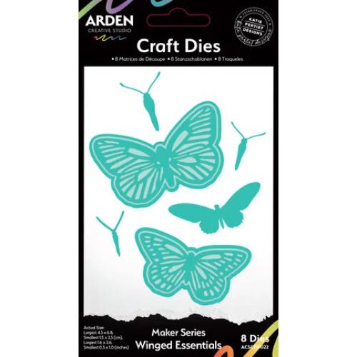 Arden Creative Studio Laurel Grove Maker Series Craft Die Set Winged Essentials (ACSCD0022)