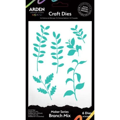 Arden Creative Studio Laurel Grove Maker Series Craft Die Set Branch Mix (ACSCD0023)