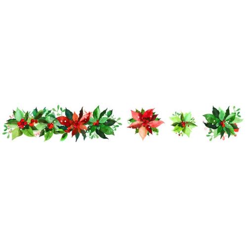 Arden Creative Studio Season of Joy Kiss-Cut PET Tape Poinsettia (5cmx5m) (ACSCT0005)