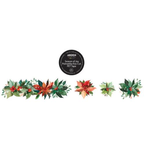 Arden Creative Studio Season of Joy Kiss-Cut PET Tape Poinsettia (5cmx5m) (ACSCT0005)