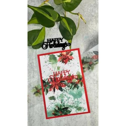 Arden Creative Studio Season of Joy Kiss-Cut PET Tape Poinsettia (5cmx5m) (ACSCT0005)