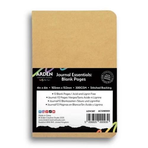Arden Creative Studio Vintage Makers 4x6 Inch Stitched Journal Essentials (ACSJB0001)