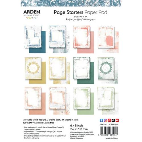 Arden Creative Studio Page Starters 6x8 Inch Paper Pad (ACSPP0005)