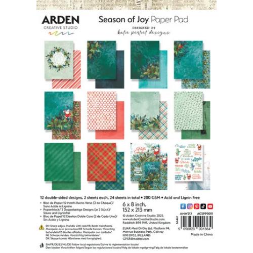 Arden Creative Studio Season of Joy 6x8 Inch Paper Pad (ACSPP0011)
