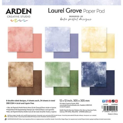 Arden Creative Studio Laurel Grove Solids 12x12 Inch Paper Pad (ACSPP0013) - Postage as per Actual