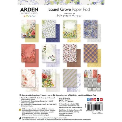 Arden Creative Studio Laurel Grove 6x8 Inch Paper Pad (ACSPP0014)