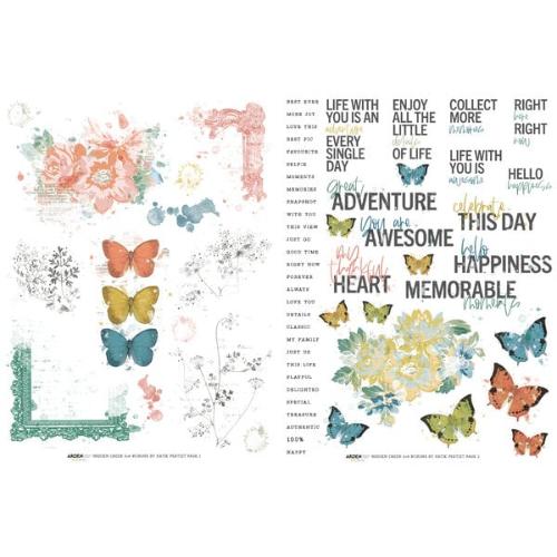 Arden Creative Studio Page Starters 6x8 Inch Rub-On Transfer Set (ACSRO0002)
