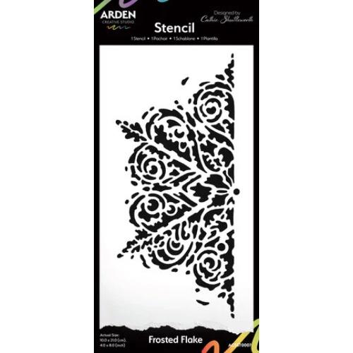 Arden Creative Studio Frosted Flake 4x8 Inch Stencil (ACSST0007)