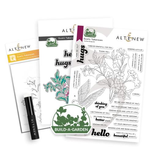 Altenew - Build-A-Garden: Exotic Tuberoses & Add-on Die Bundle - Postage as per Actual