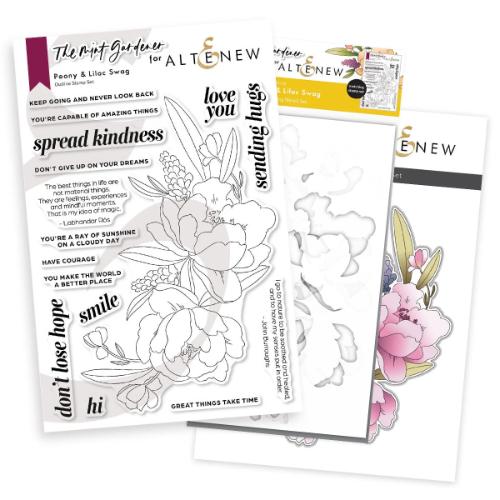 Altenew - Peony & Lilac Swag - Complete Bundle - Postage as per Actual