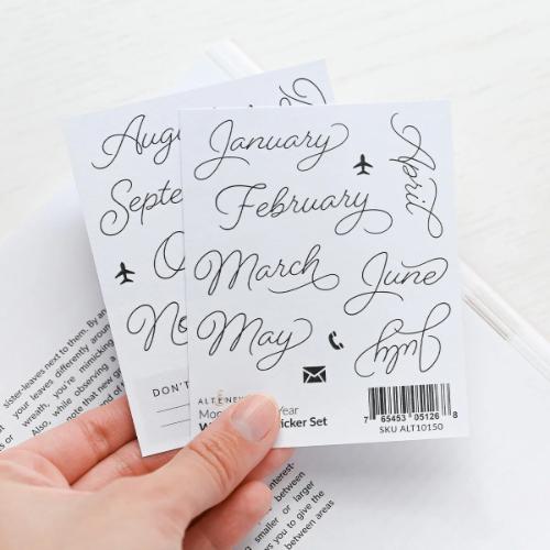 Altenew - Months of the Year Washi Paper Sticker Set