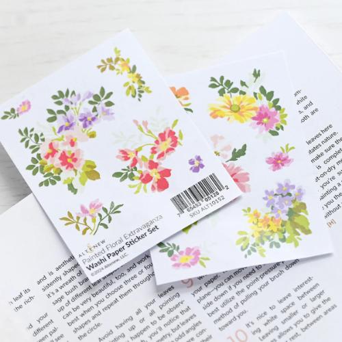 Altenew - Painted Floral Extravaganza Washi Paper Sticker Set