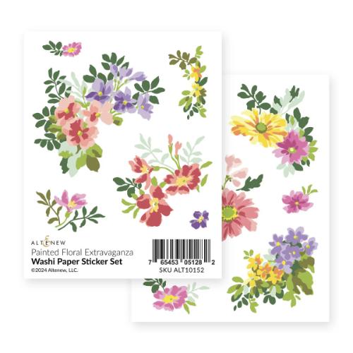 Altenew - Painted Floral Extravaganza Washi Paper Sticker Set