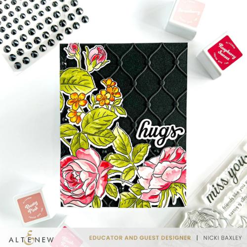 Altenew - Build-A-Garden: Branching Roses & Add-on Die Bundle - Postage as per actual