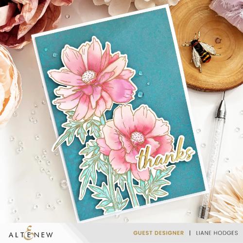 Altenew - Build-A-Garden: Sulfur Cosmos & Add-on Die Bundle - Postage as per actual
