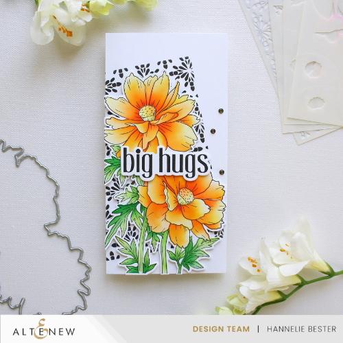 Altenew - Build-A-Garden: Sulfur Cosmos & Add-on Die Bundle - Postage as per actual