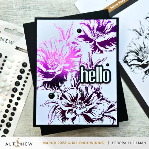 Altenew - Inked Poppies Press Plate Set