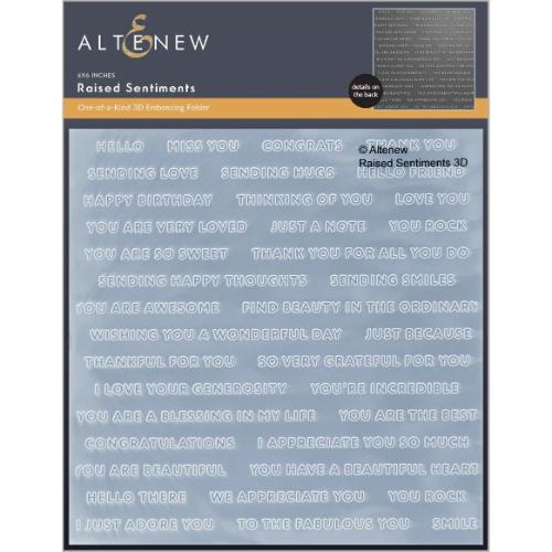 Altenew - Raised Sentiments 3D Embossing Folder