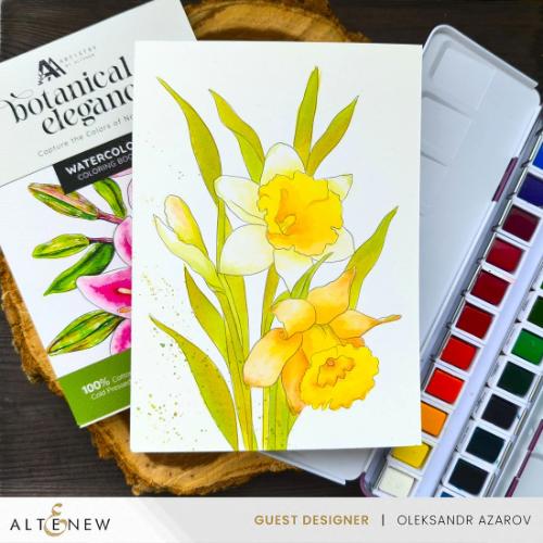 Altenew - Botanical Elegance: Capture the Colors of Nature Watercolor Coloring Book