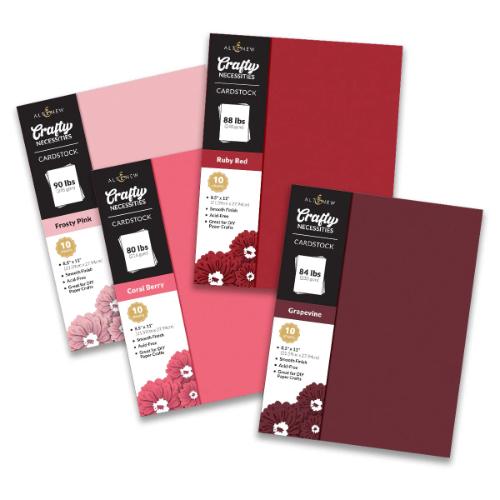 Altenew - Crafty Necessities Cardstock Bundle - Red Cosmos - Postage as per Actual
