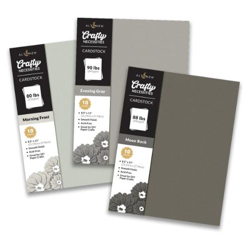 Altenew - Crafty Necessities Cardstock Bundle - Warm Gray - Postage as per Actual