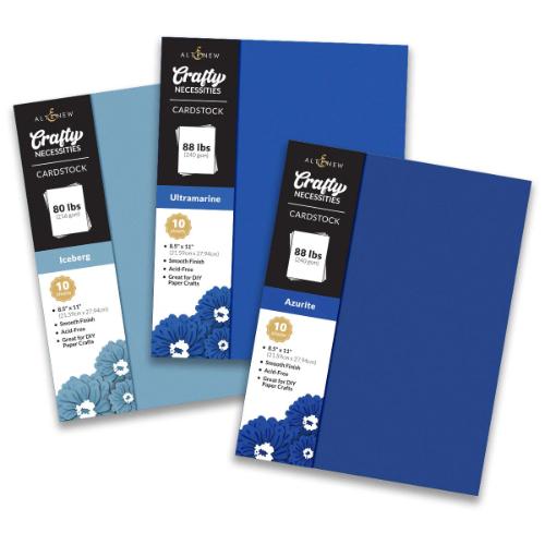Altenew - Crafty Necessities Cardstock Bundle - Lapis Lazuli - Postage as per Actual