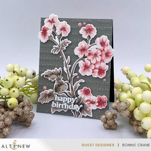 Altenew - Stencil Art: Painted Geraniums & Add-on Die Bundle