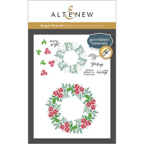 Altenew - Regal Wreath Registration Press Plate/Foil Plate