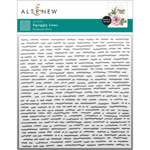 Altenew - Squiggly Lines Background Stencil
