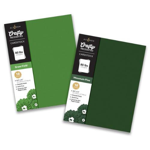 Altenew - Crafty Necessities Cardstock Bundle - Green Valley - Postage as per Actual