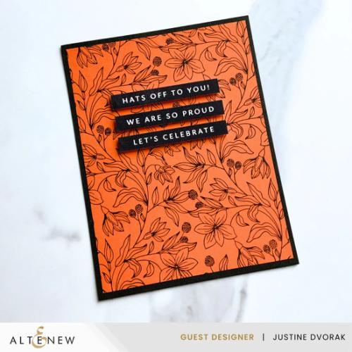 Altenew - One-Go: Solid Sentiment Strips 2 Press Plate (Celebration Edition)